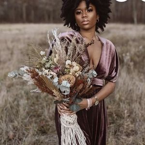 MAUVE VELVET Infinity Dress/ Bridesmaids Dress/ Convertible Dress / Multiway